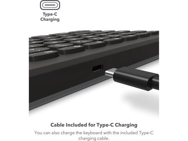 ZAGG Pro Keyboard 17 - Full-Size Wireless Charging Desktop Keyboard - Multi-Device Pairing - Compatible with Windows, macOS, iOS, Android, ChromeOS...