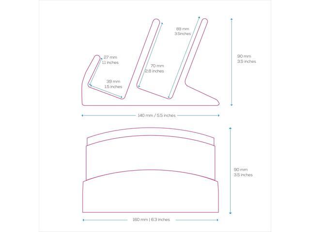BRAINWAVZ Dual Desktop Keyboard Stand Holder, Suitable for Small Gaming Keyboards and Large Full-Size Boards, Organize Your Workspace and Keeping...