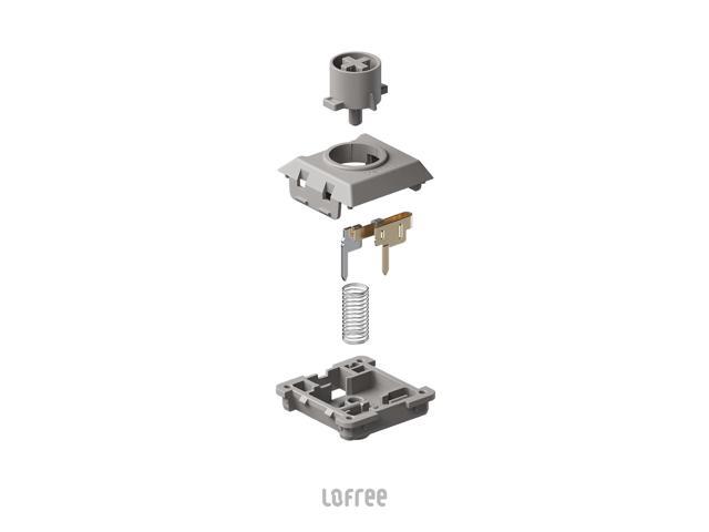 Lofree Hades Low-Profile POM Switches 45g Linear Type (Flow/Flow Lite Exclusive) - Hot-Swappable Keyboard Switches (106pcs + Puller) Silent