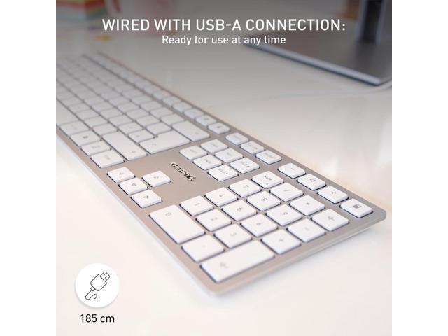 Cherry KC 6000 Slim Keyboard - USB Interface - English (US) - SX Keyswitch (White)