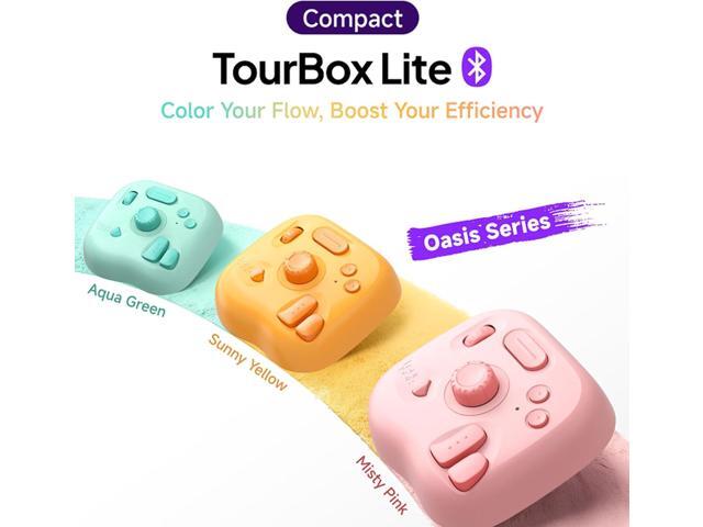 TourBox Lite Bluetooth Oasis Series - Compact Editing Keyboard, Macro Controller with Custom Software for Digital Artist, Photographer, Editor, and...