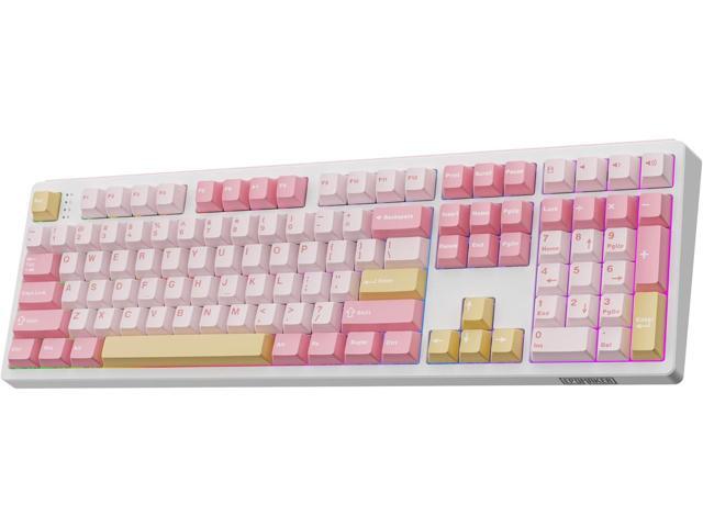 EPOMAKER TH108 Full Size Mechanical Keyboard, Wireless Gaming Keyboard with 8000mAh Battery, Creamy Gasket, 108 Keys, Hot Swap, Custom Driver, RGB...