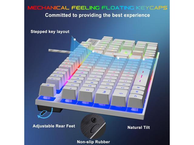 BlueFinger RGB Gaming Keyboard and Backlit Mouse and Headset Combo, USB Wired Backlit Keyboard, LED Gaming Mouse Set, Headset with Microphone for...