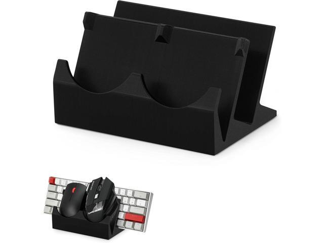 BRAINWAVZ Desktop Keyboard & Dual PC Mouse Stand Holder, Suitable for Small Or Large Keyboards, Gaming & Office Mice - Organize Your Work Or Game...