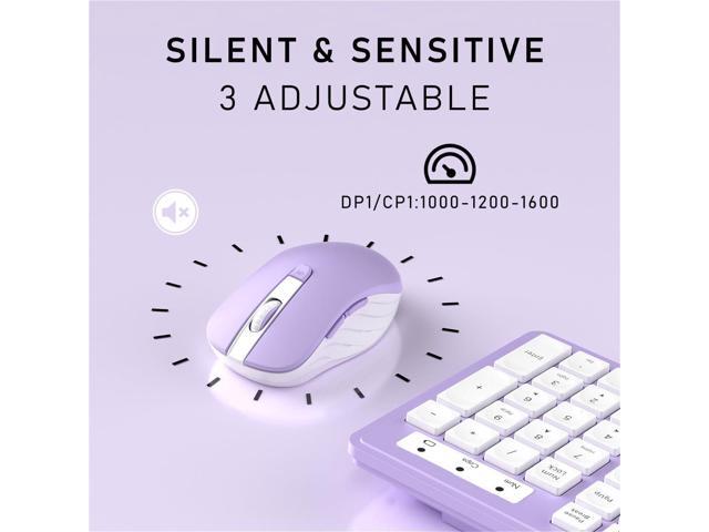 Wireless Keyboard and Mouse, 2.4GHz Cordless Keyboard Mouse Combo, Optical Mouse, Plug and Play USB Receiver, Compatible with Windows, Mac, Laptop,...