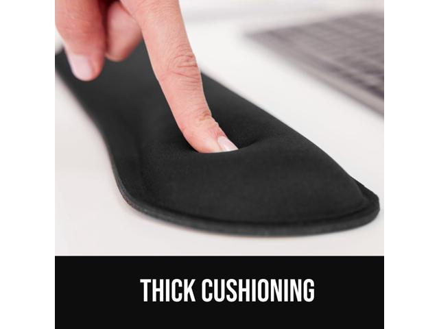 GORILLA GRIP Silky Memory Foam Wrist Rest for Computer Keyboard, Mouse, Ergonomic Design for Typing Pain Relief, Desk Pads Support Hand and Arm,...