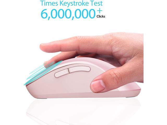 memzuoix 2.4G Wireless Mouse, 1400 DPI Mobile Optical Cordless Mouse with USB Receiver, Portable Computer Mice for Laptop, PC, Desktop, MacBook, 5...