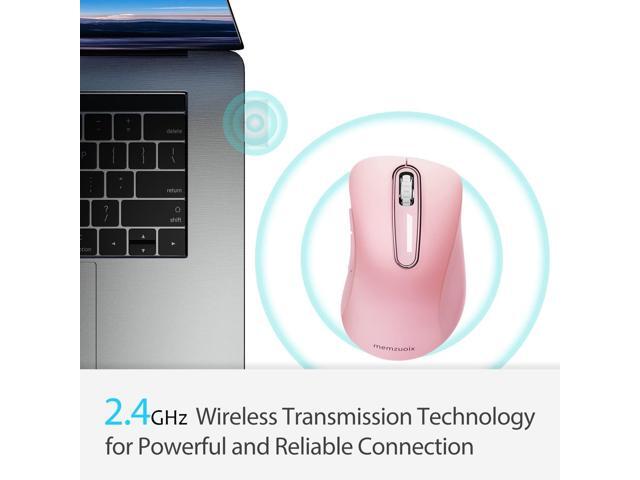 memzuoix 2.4G Wireless Mouse, 1400 DPI Mobile Optical Cordless Mouse with USB Receiver, Portable Computer Mice for Laptop, PC, Desktop, MacBook, 5...