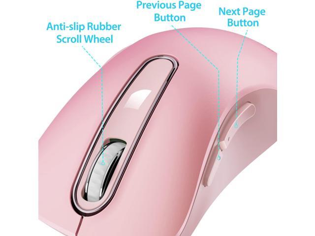 memzuoix 2.4G Wireless Mouse, 1400 DPI Mobile Optical Cordless Mouse with USB Receiver, Portable Computer Mice for Laptop, PC, Desktop, MacBook, 5...