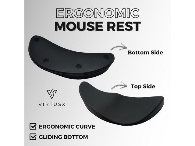 Virtusx Ergonomic Wrist Rest for Mouse, Right-Handed Gliding and Sliding Palm Wrist Support Pad, Carpal Tunnel and Pain Relief, Desk Accessories...