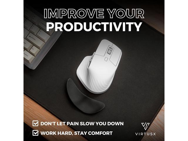 Virtusx Ergonomic Wrist Rest for Mouse, Right-Handed Gliding and Sliding Palm Wrist Support Pad, Carpal Tunnel and Pain Relief, Desk Accessories...