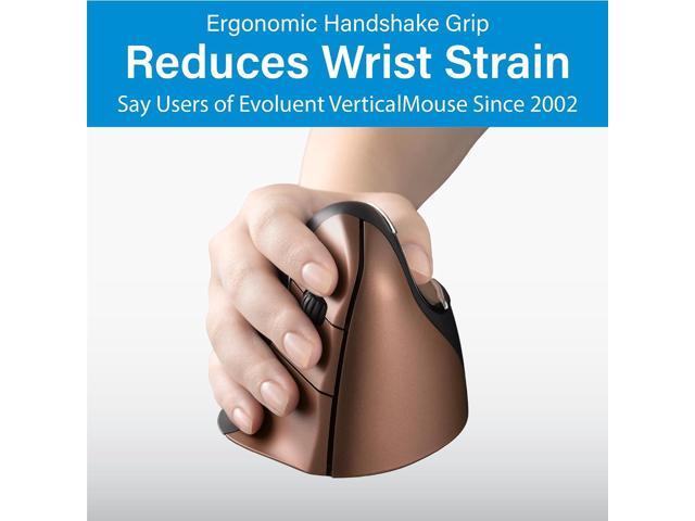 Evoluent Inventor of The Vertical Mouse VM4SW Ergonomic Vertical Mouse Right Hand Small Wireless USB, Sculpted for Comfort, Reduces Wrist Strain,...
