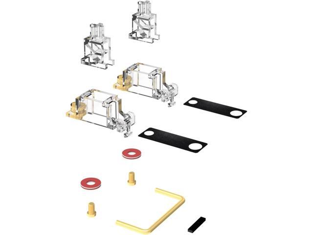 DUROCK Stabilizers V3, Screw in Stabilizers with 2u, 6.25u, 7u Wires, PCB Mount for Mechanical Keyboards (Smokey 80% Kit)