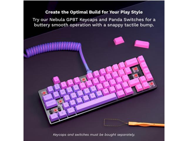 GLORIOUS Gaming GMMK 2 Compact 65% Barebones (Frame Only) - Mechanical Gaming Keyboard Frame, Compact TKL Size (65%), Aluminium, Customisable, Per...