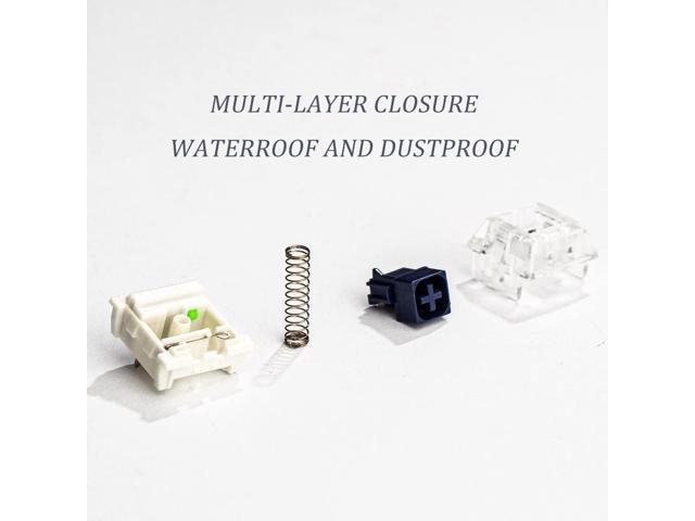 65 Pack Kailh Box Switch Navy RGB SMD for Mechanical Gaming Keyboard 3 pin Switches IP56 Water-Proof Compatible Cherry MX Switches