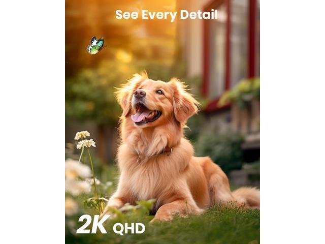 AOSU Solar Camera Security Outdoor - Security Cameras Wireless Outdoor with 360° Panoramic View, Human Auto Tracking, 2K Night Vision, Compatible...