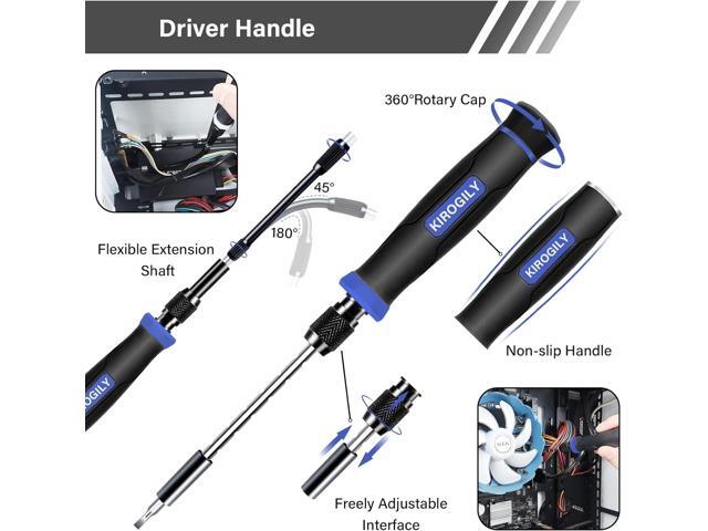 KIROGILY Precision Screwdriver Set, 154 in 1 Small Screwdriver Set, Mini Screwdriver Magnetic Repair Tool Kit for Electronics Computer PC Laptop...
