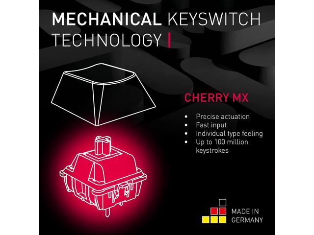 Cherry MX 3.0S, Wired Mechanical Gaming Keyboard, Robust Aluminum Housing, RGB-Lighting, Full Key Rollover, Anti Ghosting, MX Brown Switches, Black