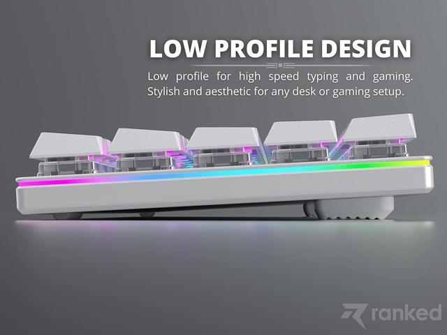 Ranked G65 Guardian 65% Full Aluminum Frame Ultra Slim Hot Swappable Mechanical Gaming Keyboard 68 Keys Multi Color RGB LED Backlit for...
