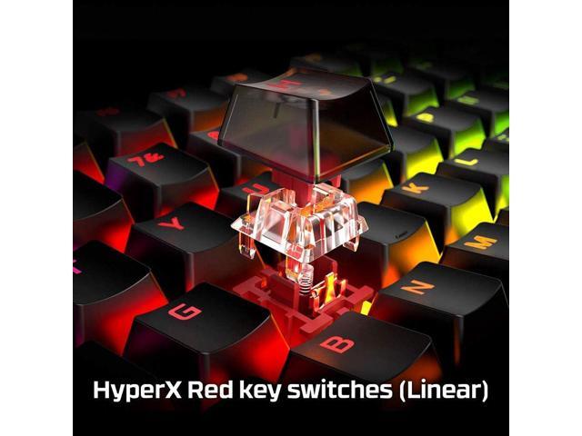 HyperX Alloy Origins - Mechanical Gaming Keyboard, Software-Controlled Light & Macro Customization, Compact Form Factor, RGB LED Backlit - Linear...