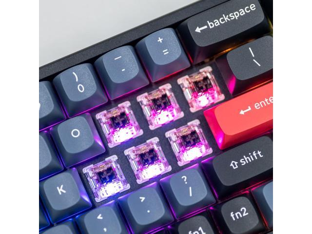 Keychron K6 Pro Wireless Custom Mechanical Keyboard, QMK/VIA Programmable Macro, Hot-Swappable Keychron K Pro Brown Switch, 65% Layout Aluminum RGB...