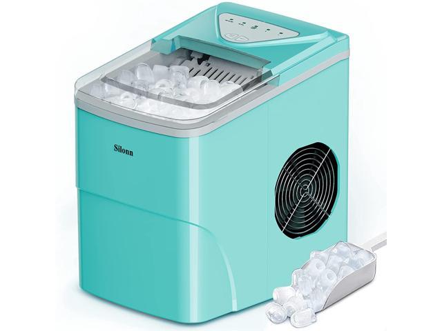 Photos - Other kitchen appliances Silonn Ice Makers Countertop, 9 Cubes Ready in 6 Mins, 26lbs in 24Hrs, Sel