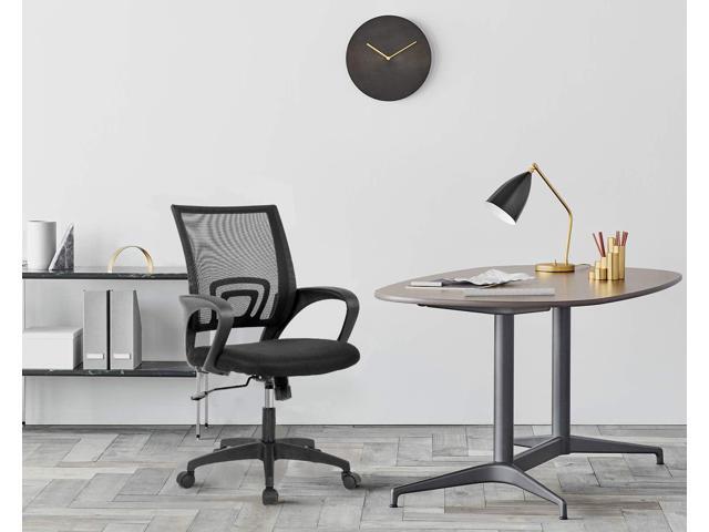 Home Office Chair Ergonomic Desk Chair Mid-Back Mesh Computer Chair Lumbar Support Comfortable Executive Adjustable Rolling Swivel Task Chair with...