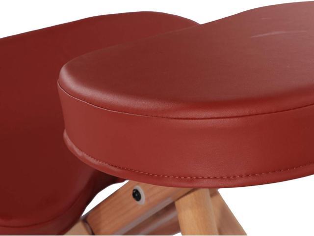 Master Massage Comfort Plus Wooden Kneeling Chair PREFECT FOR Home, Office & Meditation, Cinnamon