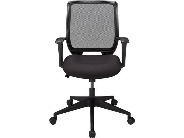 Lorell LLR84868 Executive Mid-Back Work Chair, Black