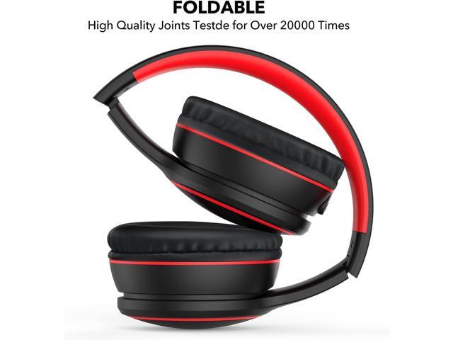 RORSOU B10 Bluetooth Headphones Over Ear, Lightweight Folding Stereo Bass Wireless Headset with Mic, 50H Playtime, Volume Control, Bluetooth 5.3...