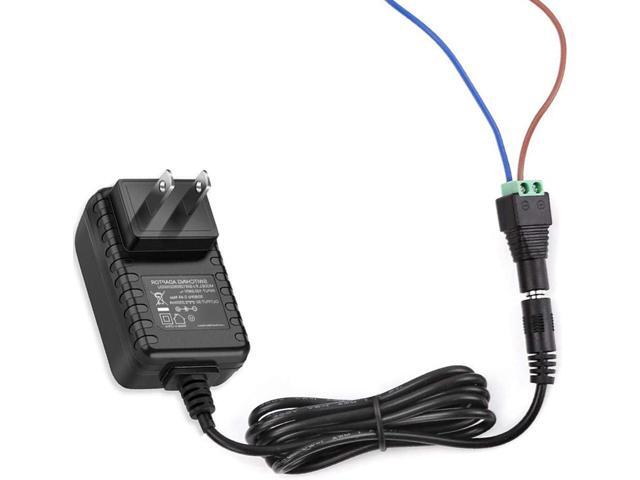 12V 2A Power Supply, AC 120V to DC12V 5.5x2.1mm Jack Converter, 12 Volt LED Driver 24W Adapter Transformer for Strip Lights, Surveillance Cameras,...