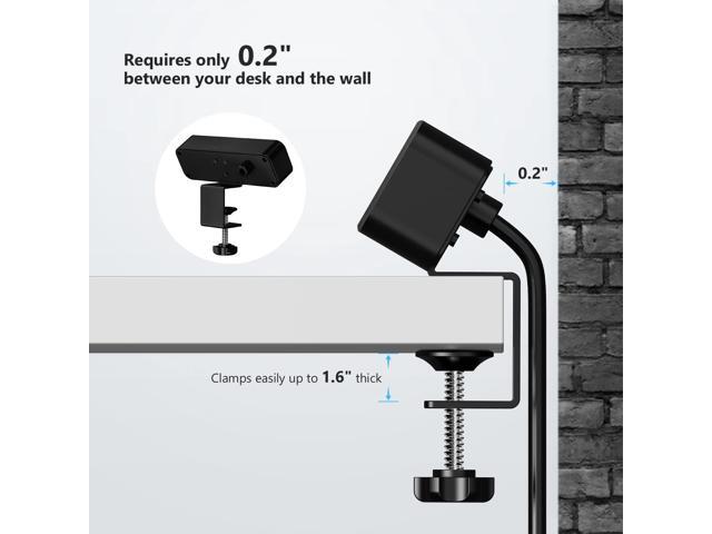 Desk Power Strip JSVER Desk Clamp Power Strip, Desk Mount USB Charging Power Station, Desk Multi-Outlets, 3 AC Outlets 6.5 ft Extension Cord...