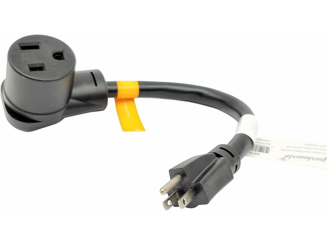 Parkworld 691814 Welding 15A to 50A Adapter Cord 5-15 Male Plug to Welding 6-50 Female Receptacle (Output 15A 125V) (1FT)