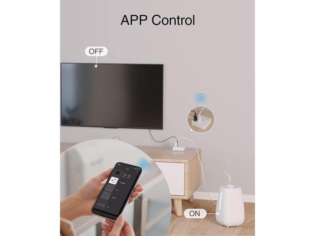 GHome Smart Plug Power Strip, WiFi Surge Protector Work with Alexa Google Home, Smart Outlets with 3 USB 3 Charging Port, Multi-Plug Extender for...