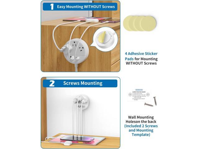 Flat Plug Power Strip, NTONPOWER 5 ft Ultra Thin Flat Extension Cord with 4 USB Ports(2 USB C Port), Travel Power Strip for Cruise Ship, Mountable,...