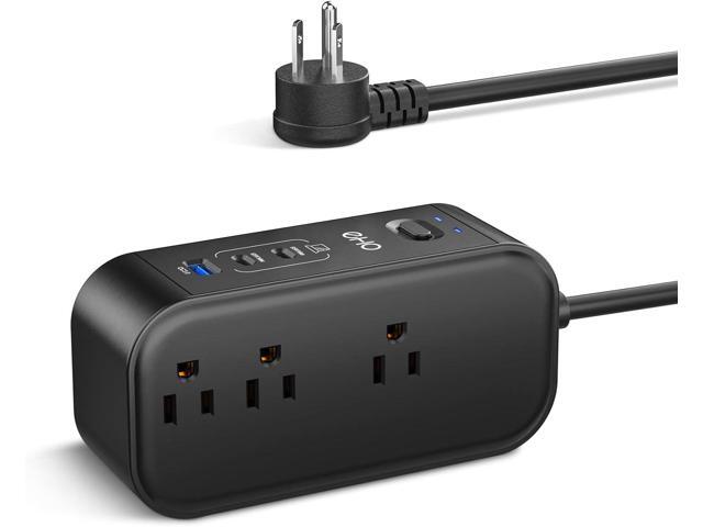 10FT Surge Protector Power Strip with PD 65W USB C for Travel, Desktop USB Charging Station with 6 Outlet and 3 USB Ports, Overload Protection,...