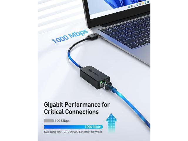 Cable Matters 2-Pack, Plug & Play USB to Ethernet Adapter with PXE, MAC Address Clone Support (USB 3.0 to Gigabit Ethernet, Ethernet to USB,...