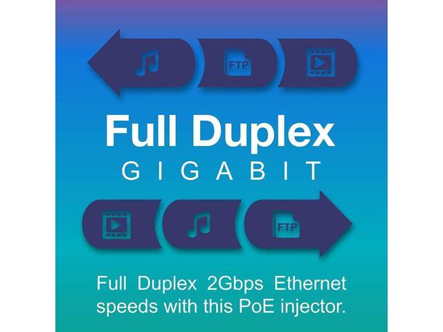 TRENDnet Gigabit Power Over Ethernet Injector, TPE-113GI (Version 3.0R), Full Duplex Gigabit Speeds, Connect Devices Up to 100m (328 ft), Wall...