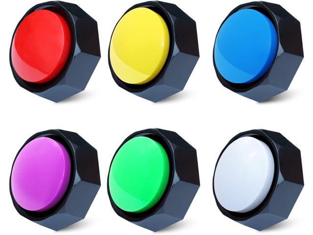Recordable Buttons, Dog Training and Communication Buttons, Pack of 6, 30 Seconds Recording, 30 Scene 15 Custom Stickers, 6 Pairs Non-Slip...