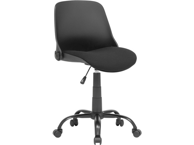 Calico Designs Back, Modern, Swivel, Office Contoured Folding Task Chair, Black/Black, 22'W x 22'D x 37.5', Welcome to consult
