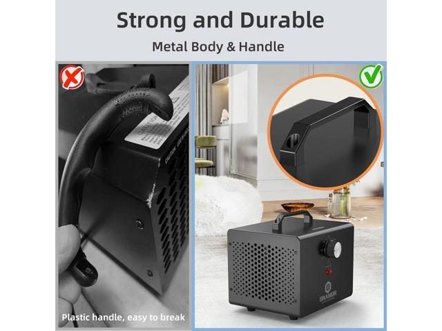 ONAMOR Ozone Generator 12000mg/h - Ozone Machine Ionizer & O3 Deodorizer for Home, Basement, Smoke, and Pet Room. (Eliminating Odors Area up to...