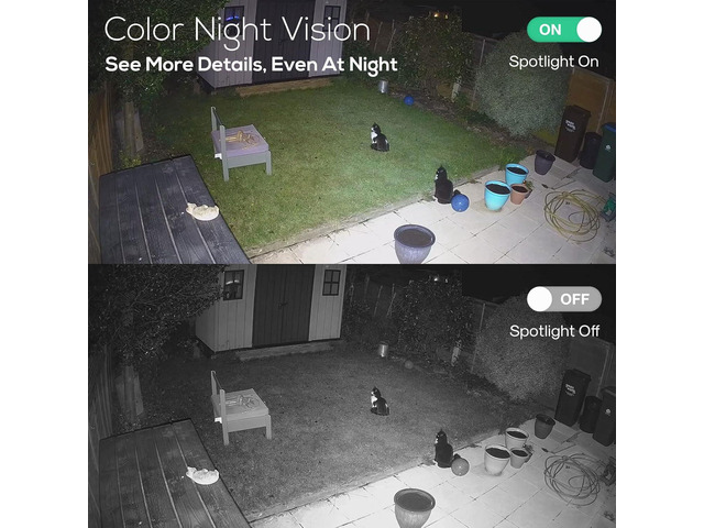 Kittyhok 2K Solar Security Camera Outdoor 4MP FHD Wireless Security Camera, Solar Battery Powered, Smart Detection, Night Vision, and...