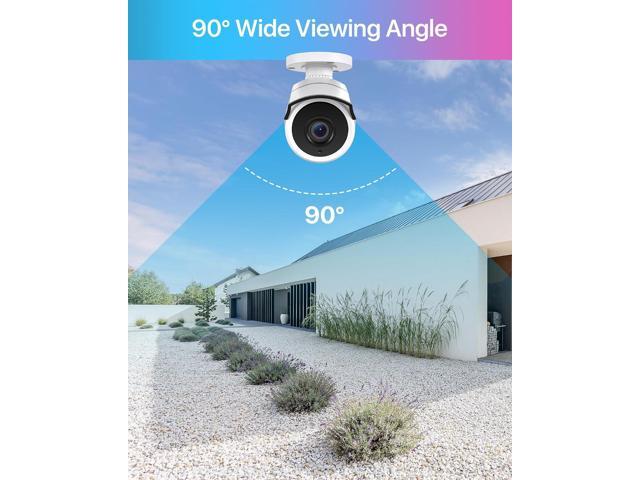 ZOSI 2MP 1080P HD-TVI CCTV Home Security Camera with Audio, Built-in Mic, IP66 Weatherproof, Night Vision, Indoor Outdoor Surveillance Camera, Only...