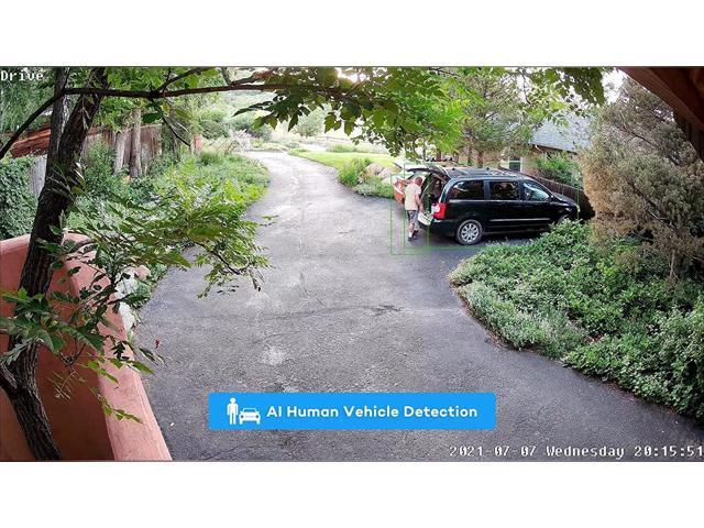 ONWOTE 4K 8MP UltraHD PoE IP Security Camera Turret, AI Human Vehicle Detection, 3840x2160 8 Megapixels, 128° Field of View, Video Audio, Indoor...