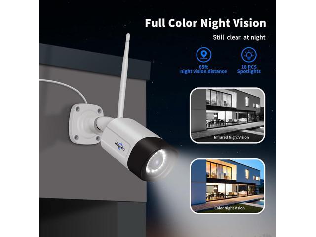 Hiseeu 5MP Wireless Pro Security Camera Wireless Outdoor, Home Security, Spotlight Color Night Vision, 2.4Ghz & 5Ghz Wi-fi, SD Card and Cloud...