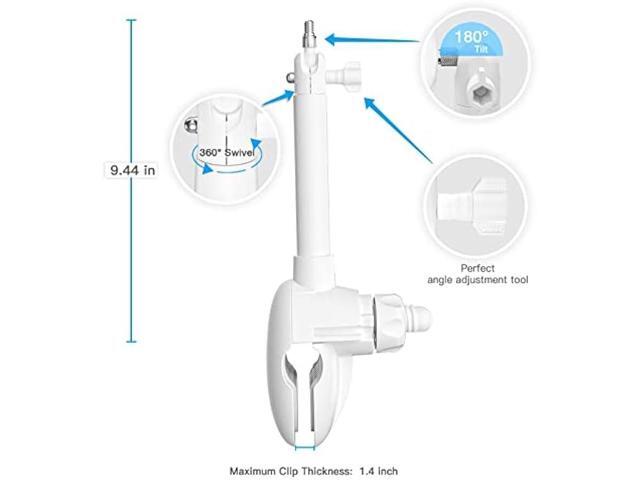 Koroao Baby Monitor Crib Clip Mount for VTech VM5463/ RM5764HD/ RM5764-2HD/ RM5864HD /RM5864-2HD /RM7764HD/ RM7764-2HD/BM3800/BM4700/ BM5600/...