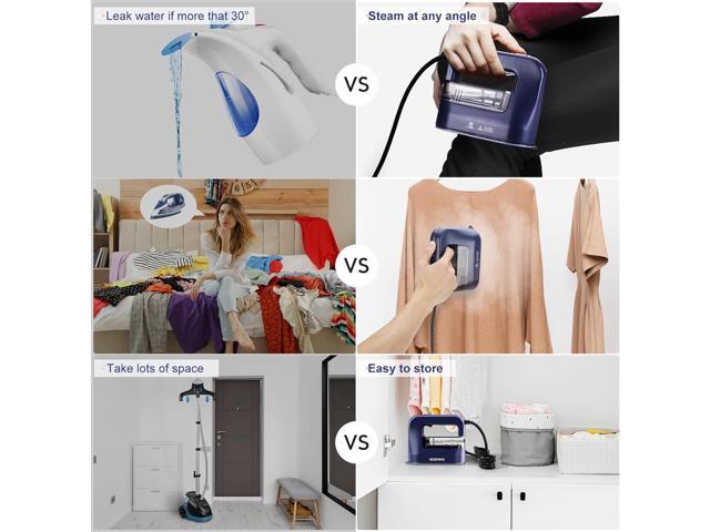KEDEMAS Steamer Iron for Clothes,Portable Travel Mini Iron,1300W Powerful Garment Steamers,Horizontal, Vertical and Dry Ironing 4 in 1, 40s Fast...