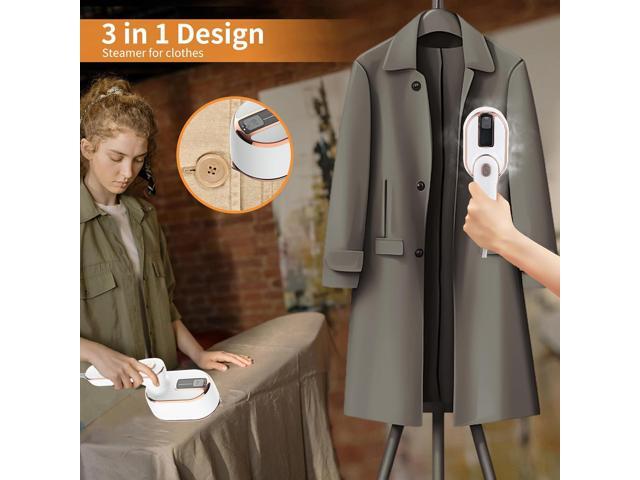 Portable Handheld Steamer for Clothes, 2-in-1 Ironing & Steaming,180° Rotatable Multi-Directional, Mini Travel Steamer,suitable for clothing of the...