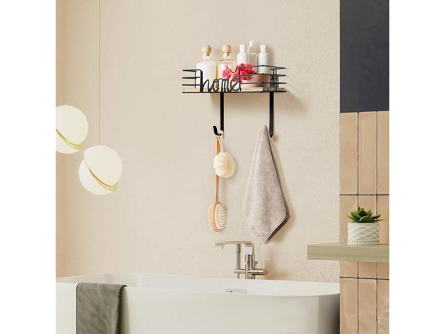 TJ. MOREE Ironing Board Hanger Wall Mount - Laundry Room Decor Iron and Ironing Board Holder with Large Storage Wooden Base Basket and Removable...