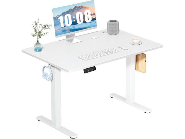 40 Inch Electric Standing Desk Height Adjustable, Sit to Stand Up Computer Workstations Work PC Table Home Office Study Writing Gaming Desks with...